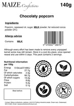 Chocolaty popcorn 140g