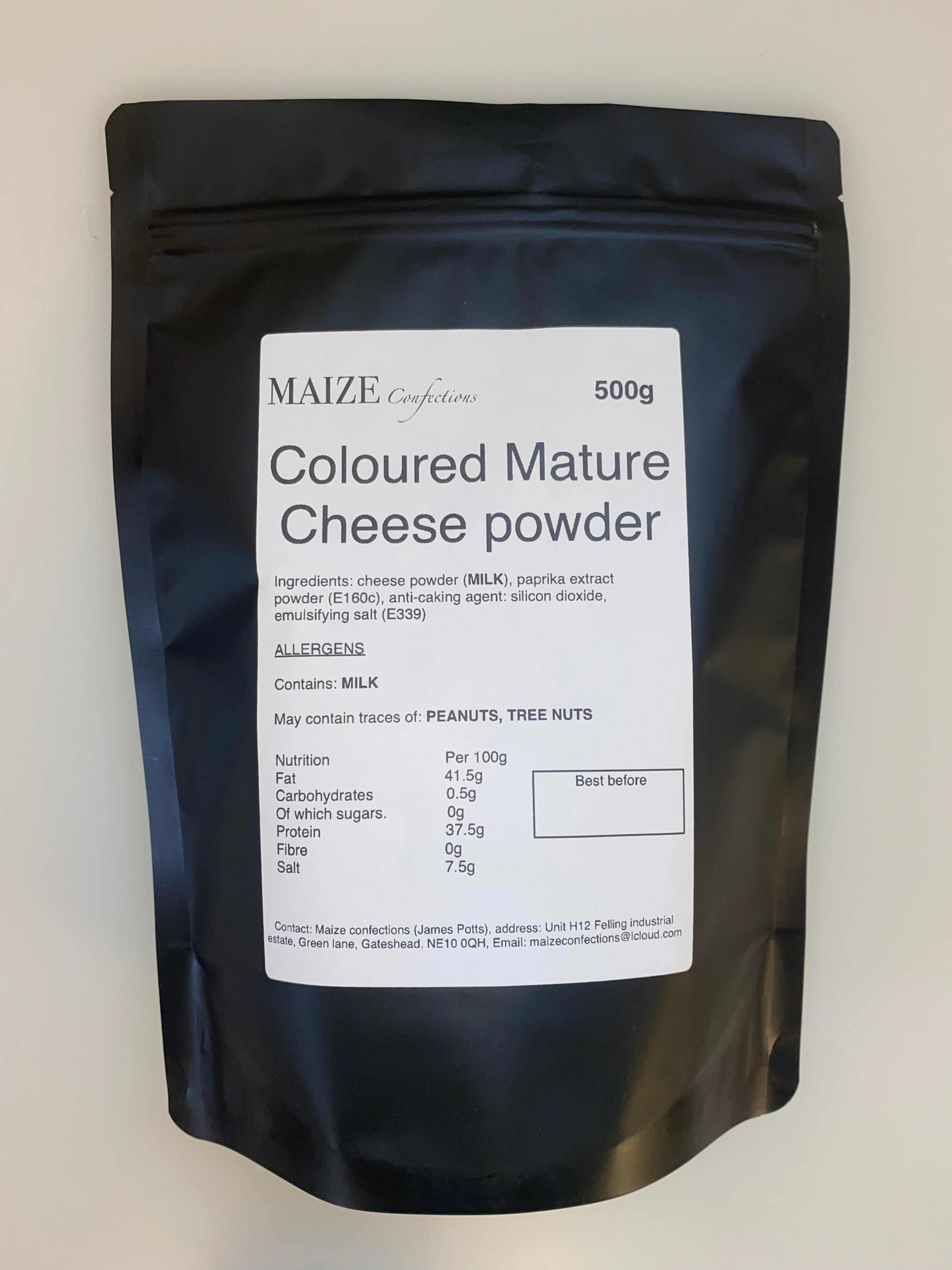 Coloured mature cheese popcorn 500g