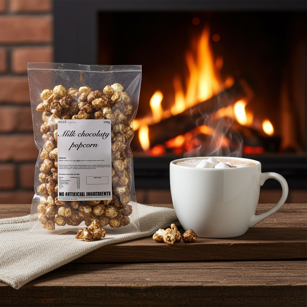 Milk chocolaty popcorn (4x100g)